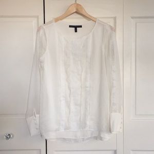 NWT long sleeve tuxedo blouse